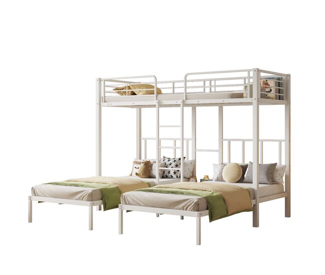 Beliche triplo de metal 90x200cms,branco