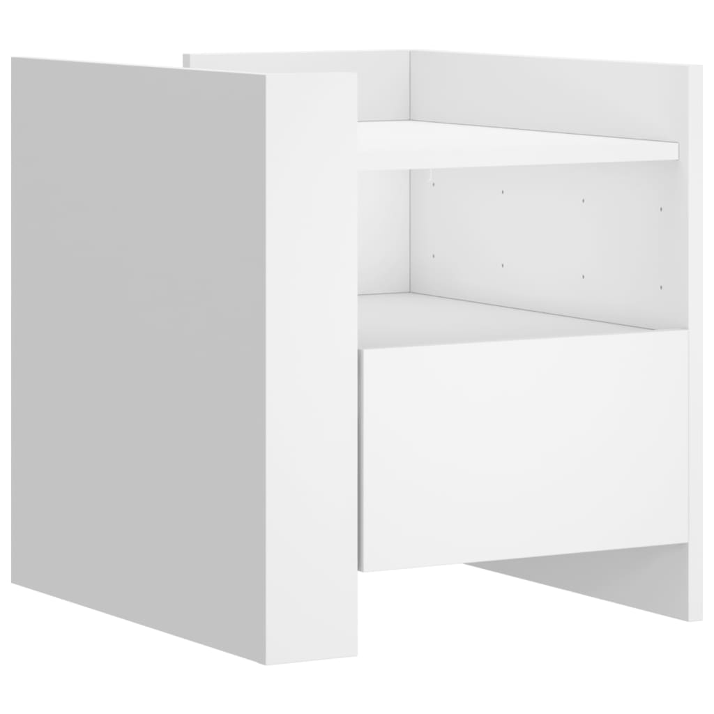 Soluna Home - Mesitas De Noche Chesnee Madera 45 X 50 X 50 Cm Branco