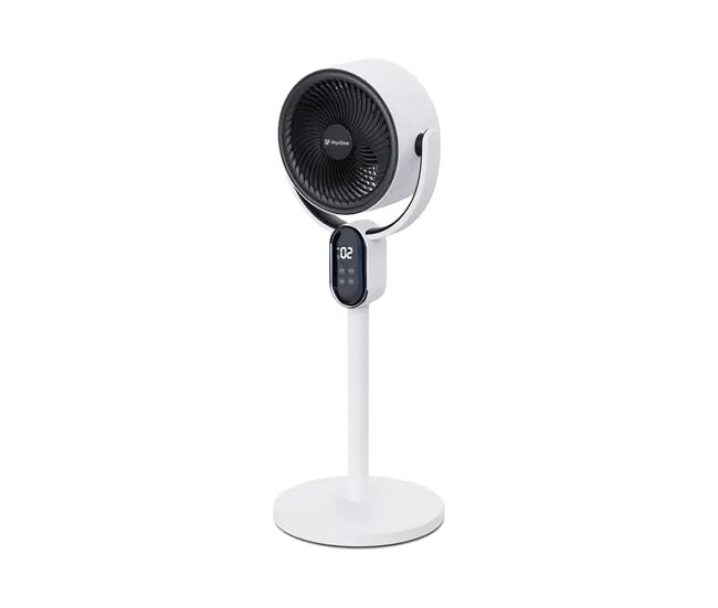 Ventilador digital de chão e de mesa duas formas de utilização: como ventilador de chão ou de mesa. controlo eletrónico. painel tátil led. 40w. 3