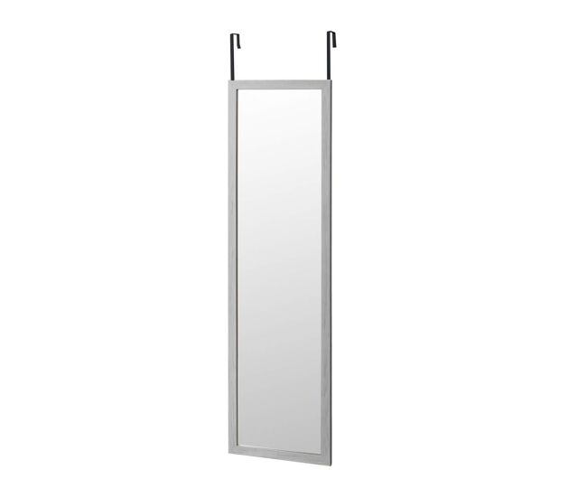 Espelho de porta 35x125 cm – moldura mdf, leve e fácil de pendurar, estilo nórdico