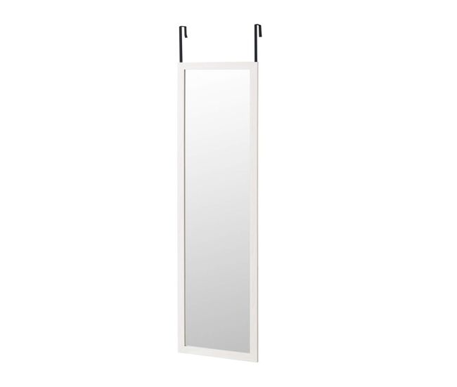 Espelho de porta 35x125 cm – moldura mdf, leve e fácil de pendurar, estilo nórdico