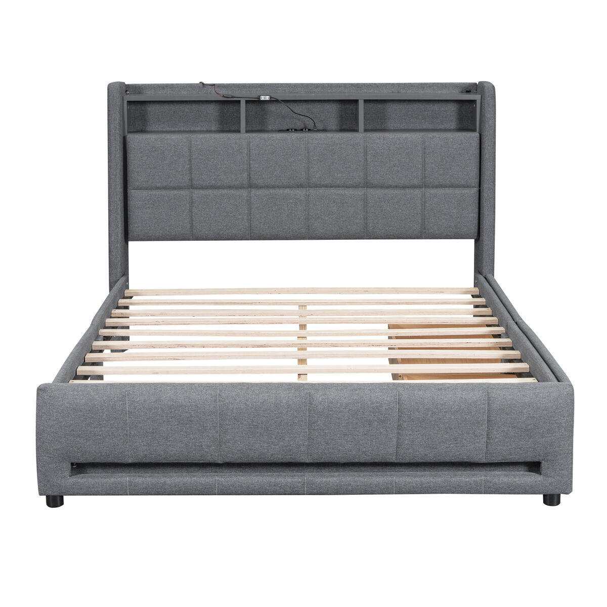 Camas de casal 153x224 Cinza
