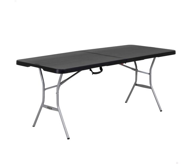 Lifetime mesa dobrável retangular 183x76 cm preta