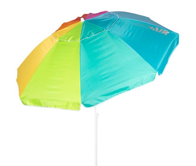 Aktive chapéu de praia à prova de vento 8 varas 240 cm multicolorido com ventilação