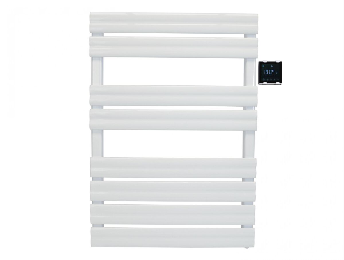 Toalheiro branco com controlo sem fios 500w