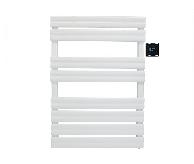 Toalheiro branco com controlo sem fios 500w