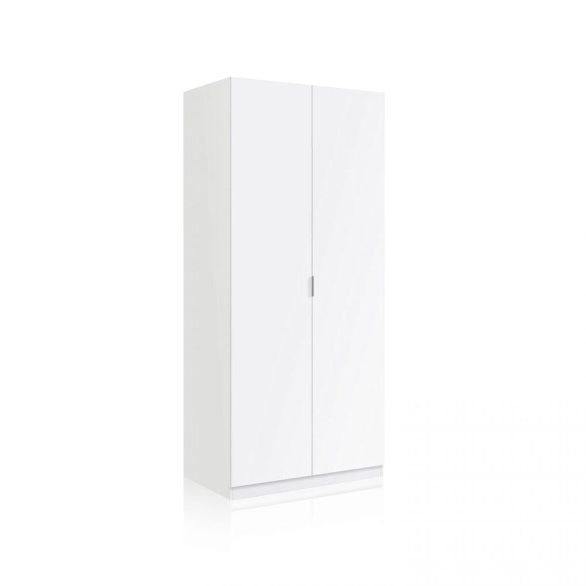 Armário de 2 portas com design prático, 81 x 180 cm, astra branco 81 x 180 x 52 cm