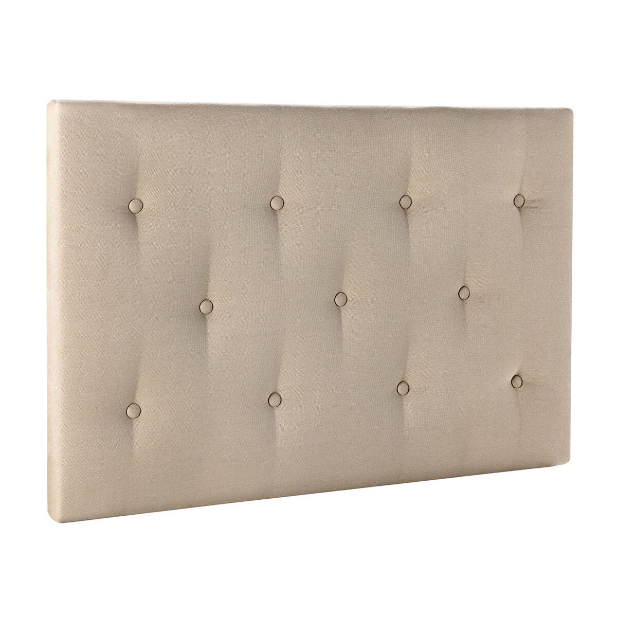 Cabeceira estofada turin 90x60 cm bege