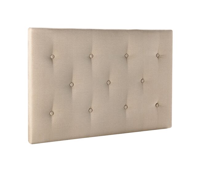 Cabeceira estofada turin 90x60 cm bege
