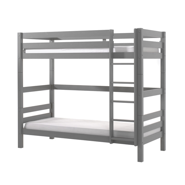 Beliche 90x200 altura 180 cm mola de caixa incluída vipack pino gris