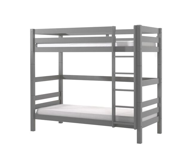 Beliche 90x200 altura 180 cm mola de caixa incluída vipack pino gris