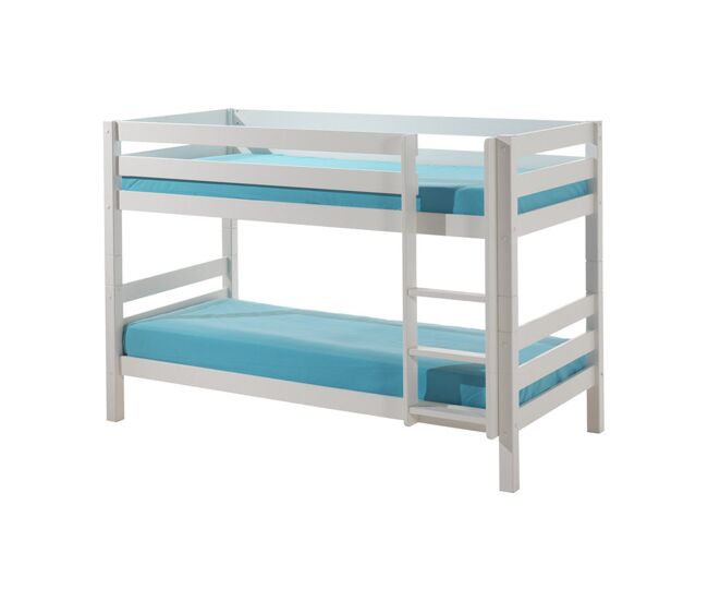 Beliche 90x200 altura 140 cm mola de caixa incluída vipack pino - branco