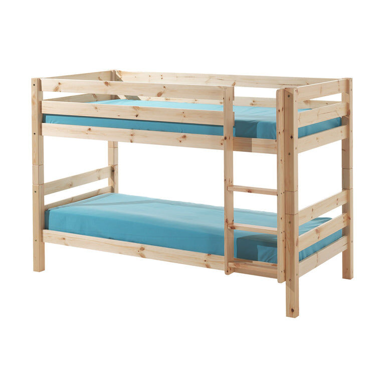 Beliche 90x200 altura 140 cm estrado incluído vipack pino madeira