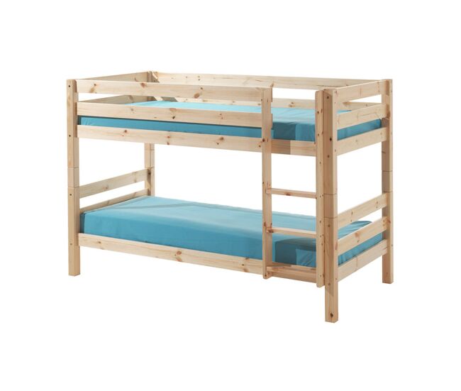 Beliche 90x200 altura 140 cm estrado incluído vipack pino madeira