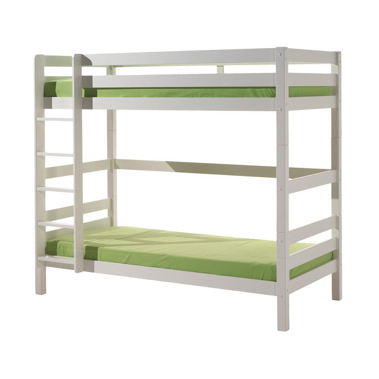Beliche 90x200 altura 180 cm mola de caixa incluída vipack pino - blanc