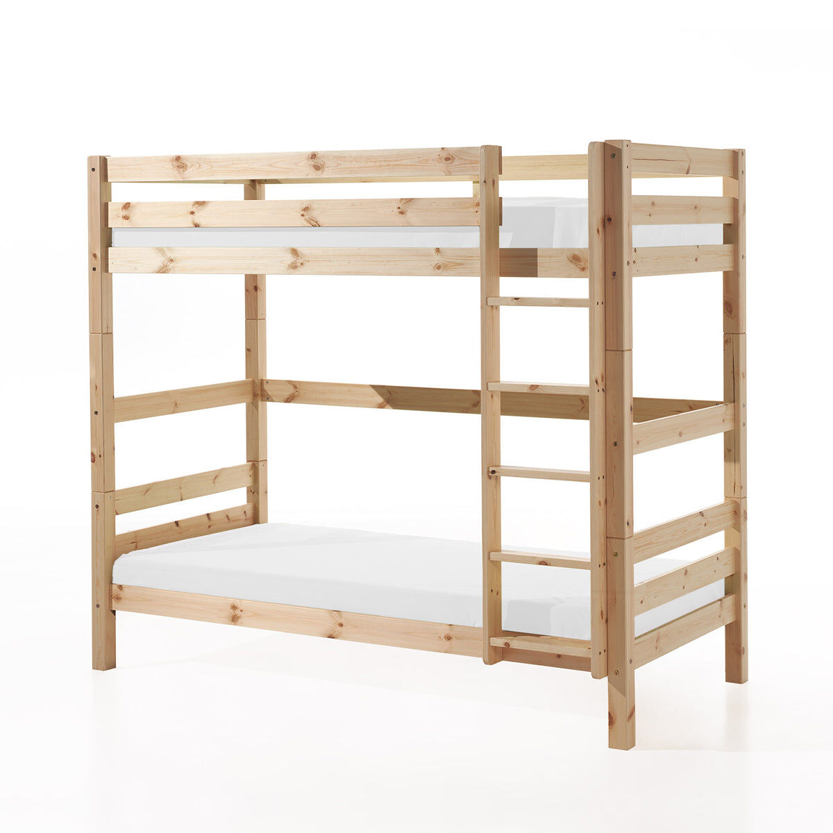 Beliche 90x200 altura 180 cm molas incluídas vipack pino - madeira