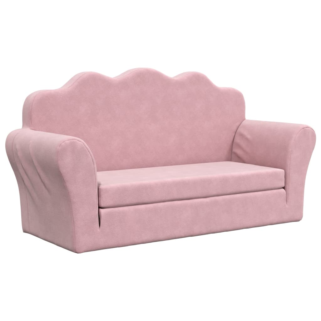 Sofá-cama, Sofá conversível infantil de 2 lug. Rosa