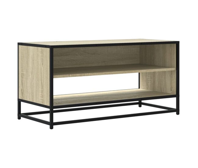 Móvel tv - modulo de tv - armário de tv 91x40x46 cm derivados madeira/metal carvalho sonoma