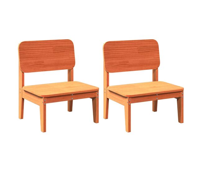 Vidaxl cadeiras de jardim 2 pcs 60x52,5x72cm pinho maciço castanho-mel