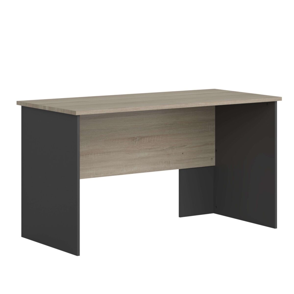 Pacote de móveis de escritório com prateleiras, armários e mesas