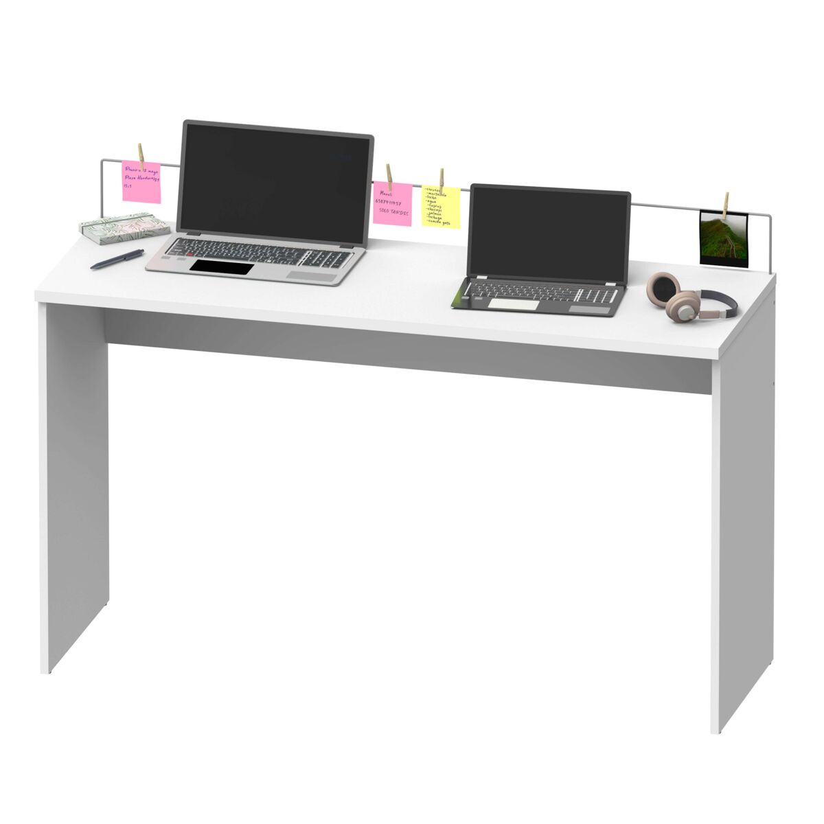 Mesa de escritório Haley com organizador de notas