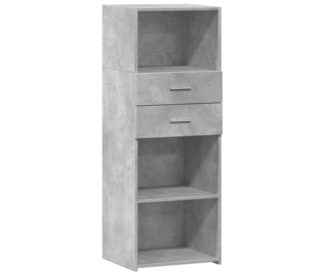 Vidaxl armário alto 45x42,5x124 cm derivados de madeira cinza cimento