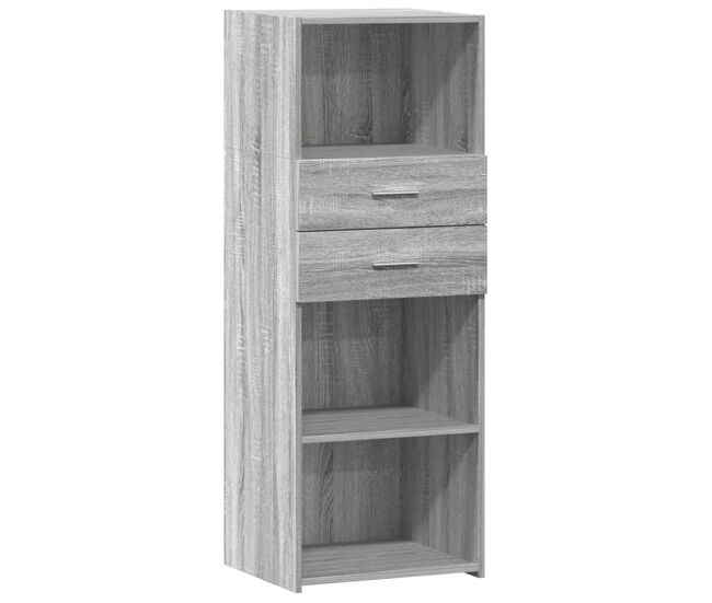 Vidaxl armário alto 45x42,5x124 cm derivados de madeira cinza sonoma