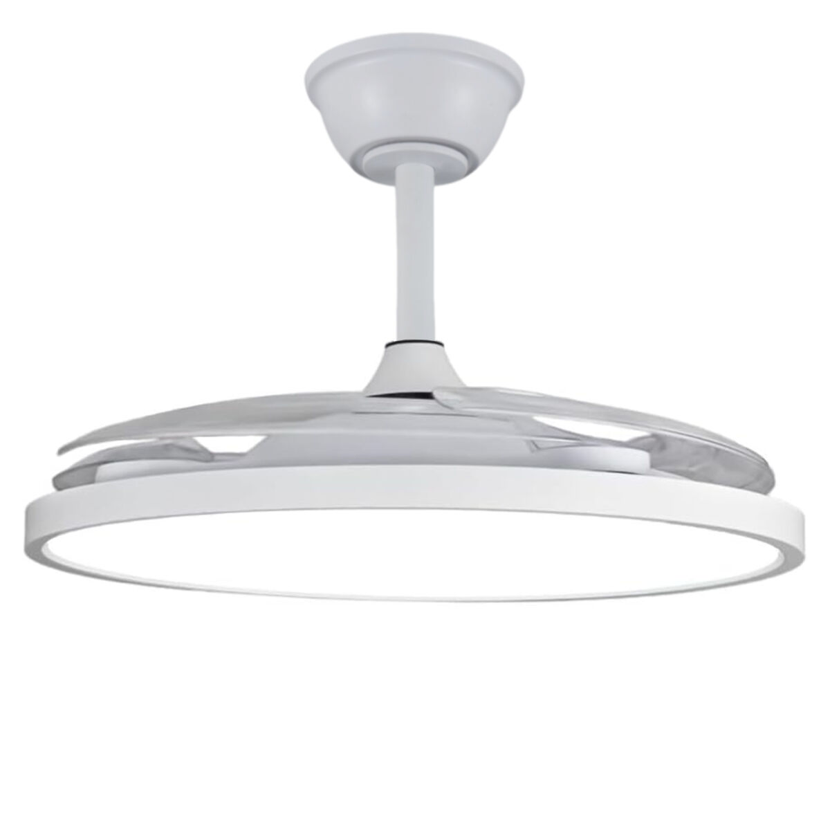 Ventilador de teto com painel LED Slim motor DC ultrassilencioso