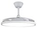 Ventilador de teto com painel LED Slim motor DC ultrassilencioso Ventilador de teto com painel LED Slim motor DC ultrassilencioso Branco