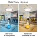 Ventilador de teto com painel LED Slim motor DC ultrassilencioso Ventilador de teto com painel LED Slim motor DC ultrassilencioso Branco