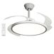 Ventilador de teto com painel LED Slim motor DC ultrassilencioso Ventilador de teto com painel LED Slim motor DC ultrassilencioso Branco