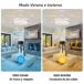 Lâmpada de ventilador de teto com luz LED motor DC silencioso Lâmpada de ventilador de teto com luz LED motor DC silencioso Branco
