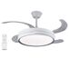 Ventilador de teto com motor DC leve e ultra silencioso Ventilador de teto com motor DC leve e ultra silencioso Branco