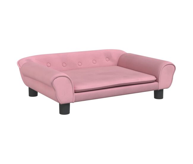 Sofá infantil - sofá para crianças 70x45x26 cm veludo rosa