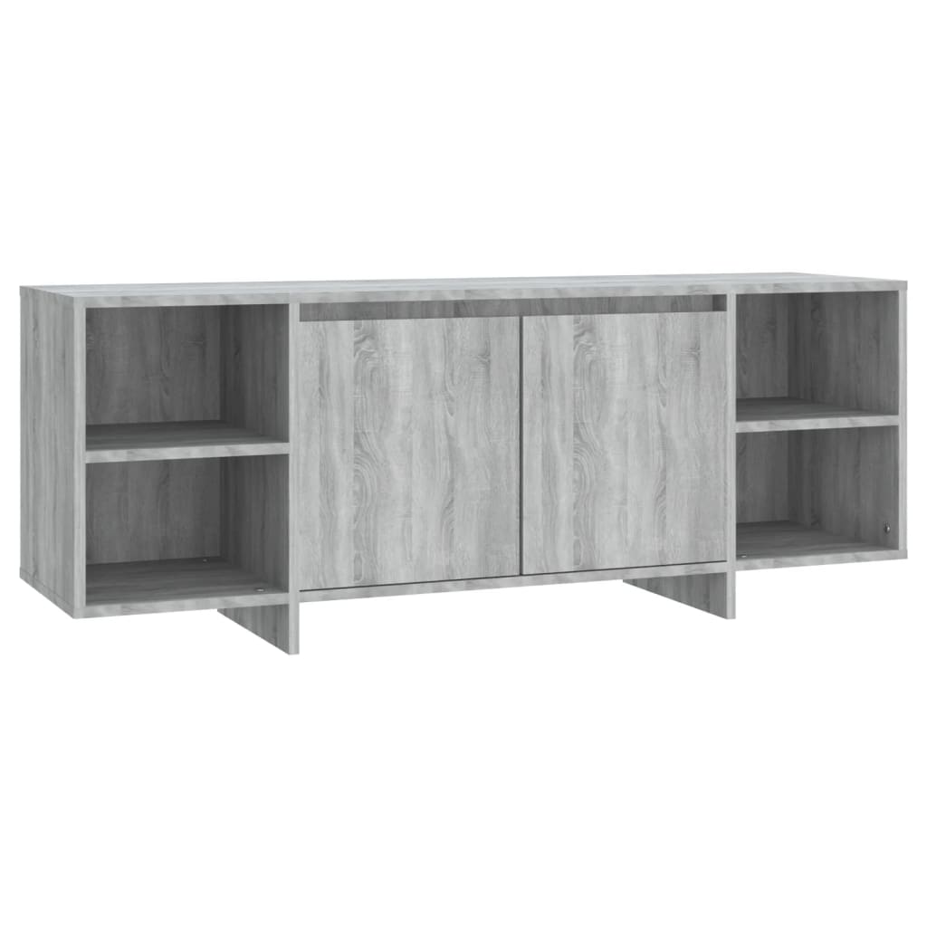 Móvel de tv - modulo de tv - armário de tv 130x35x50 cm aglomerado cor sonoma cinzento