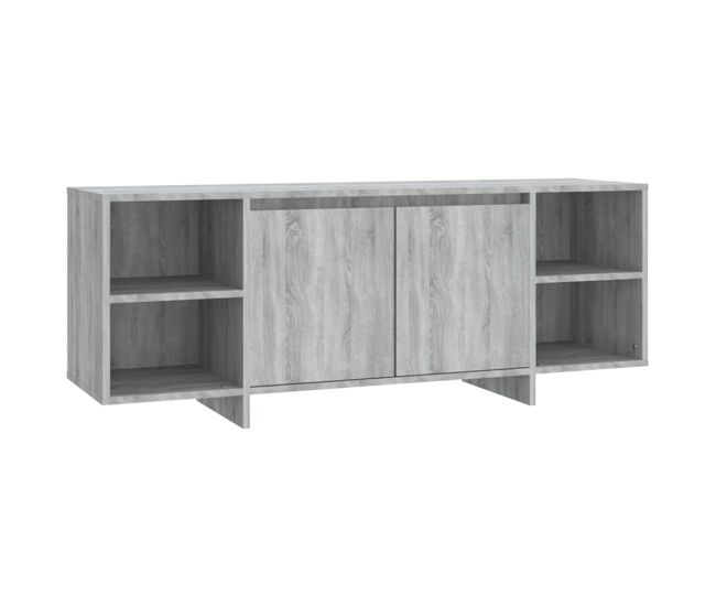 Móvel de tv - modulo de tv - armário de tv 130x35x50 cm aglomerado cor sonoma cinzento