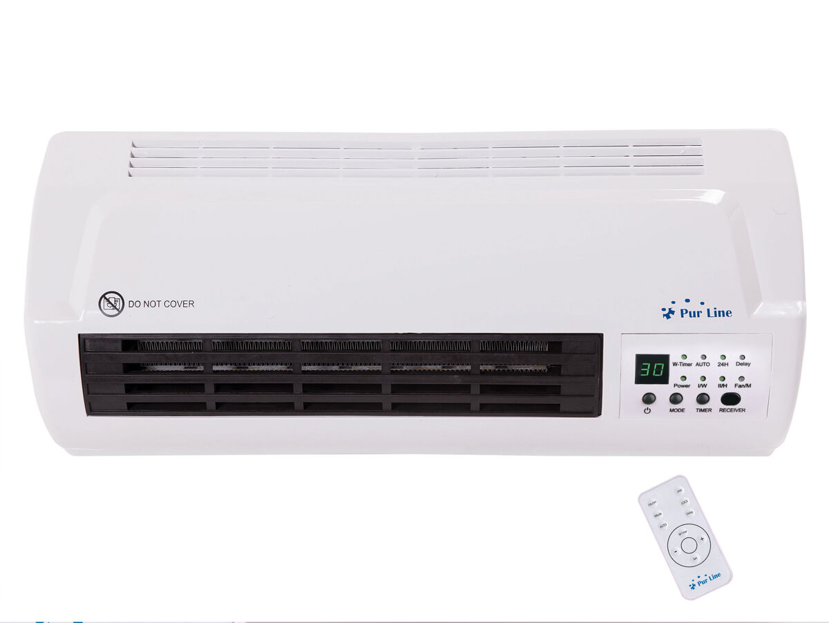 Aquecedor Split Cerâmico 1000W / 2000W com controlo remoto