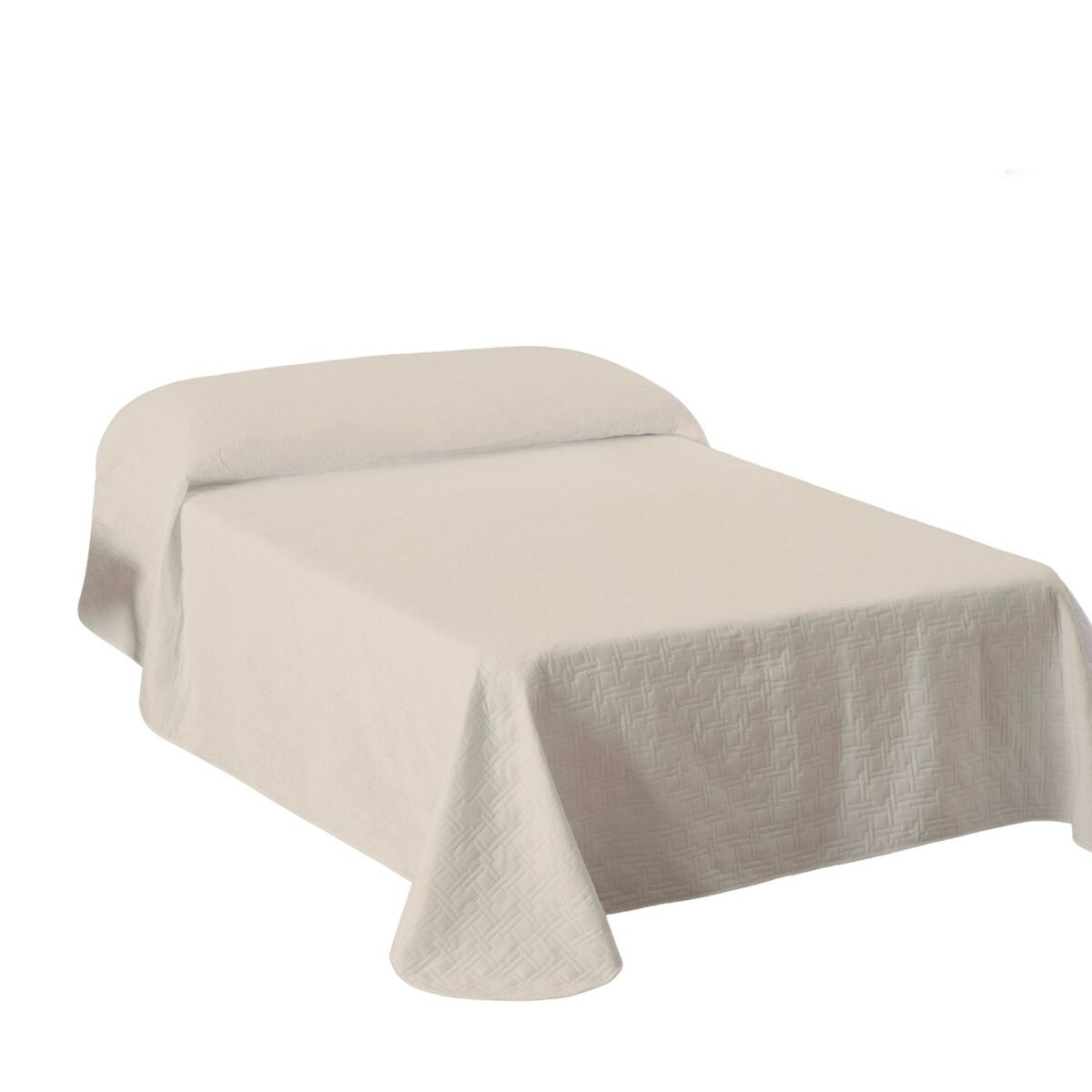 Colcha primavera verão reversível toscana beige cama 90cm