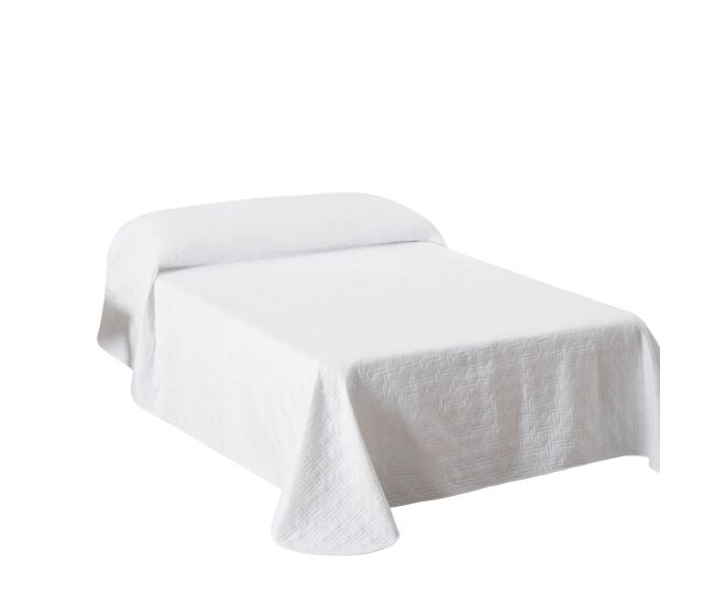 Colcha primavera verão reversível toscana blanco cama 150cm