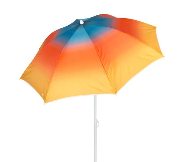 Aktive guarda-sol de praia 8 varetas 180 cm inclinável com estampa multicolorida