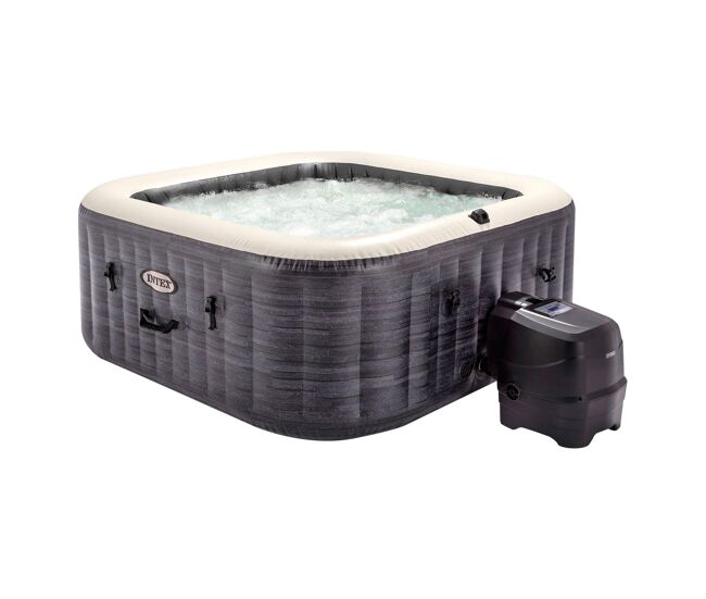 Intex greystone deluxe spa inflável para 4 pessoas 175x175x71 cm