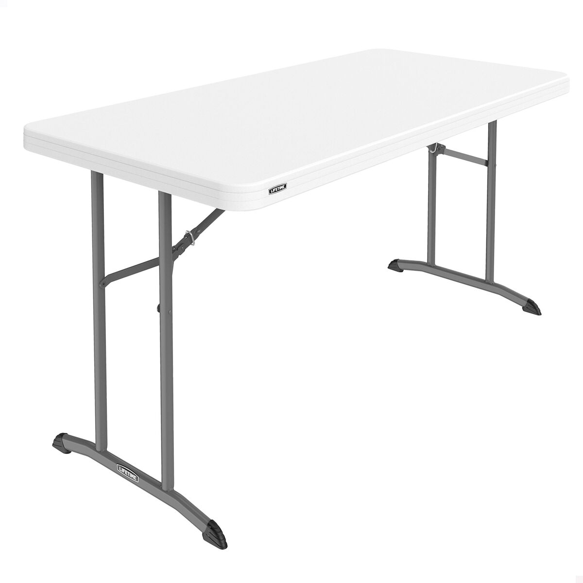 Lifetime mesa retangular com pernas dobráveis 152x76 cm branca