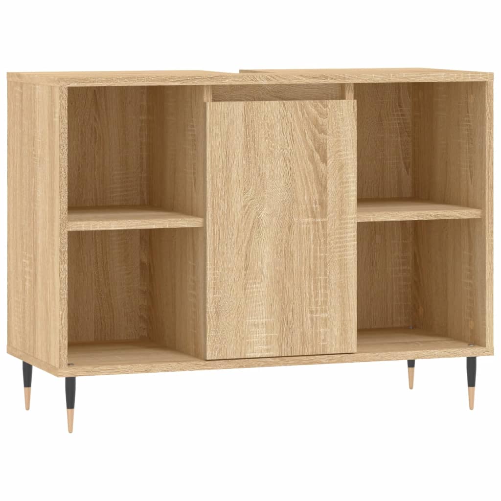 Vidaxl armário p/ casa banho 80x33x60cm deriv. madeira carvalho sonoma