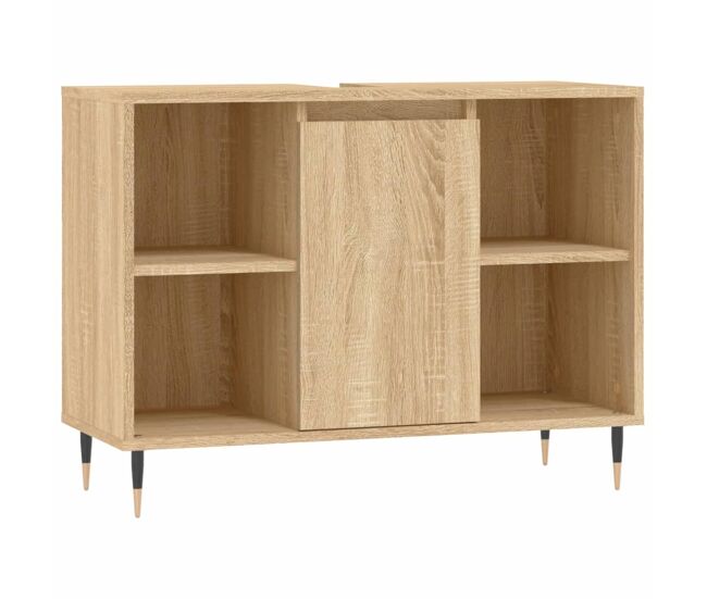 Vidaxl armário p/ casa banho 80x33x60cm deriv. madeira carvalho sonoma