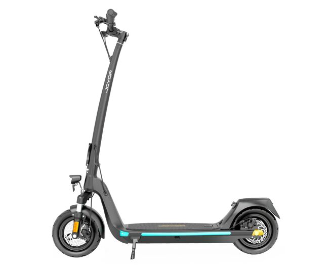 Joyor c10 dobrável patinete électrique - motor 500w bateria 48v10.4ah pneus de 10 polegadas freios a disco - noir