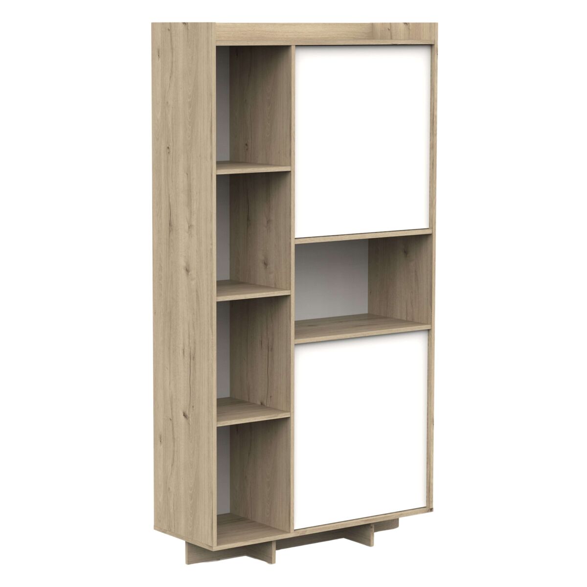 Estante de chumbo com 2 portas, 7 prateleiras e 1 espaço