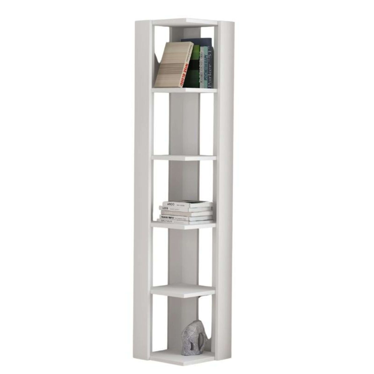 Estante vertical senses 5 espaços brancos 34x161x34 cm
