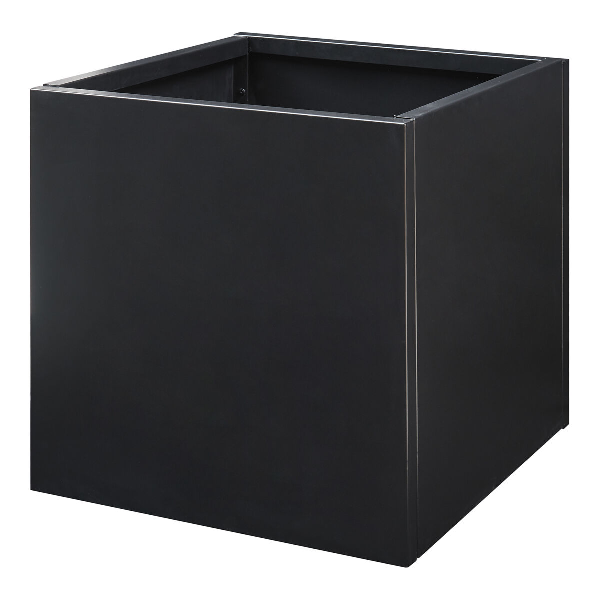 [casa.pro] vaso para plantas vaargel 60x60x60 cm acier noir