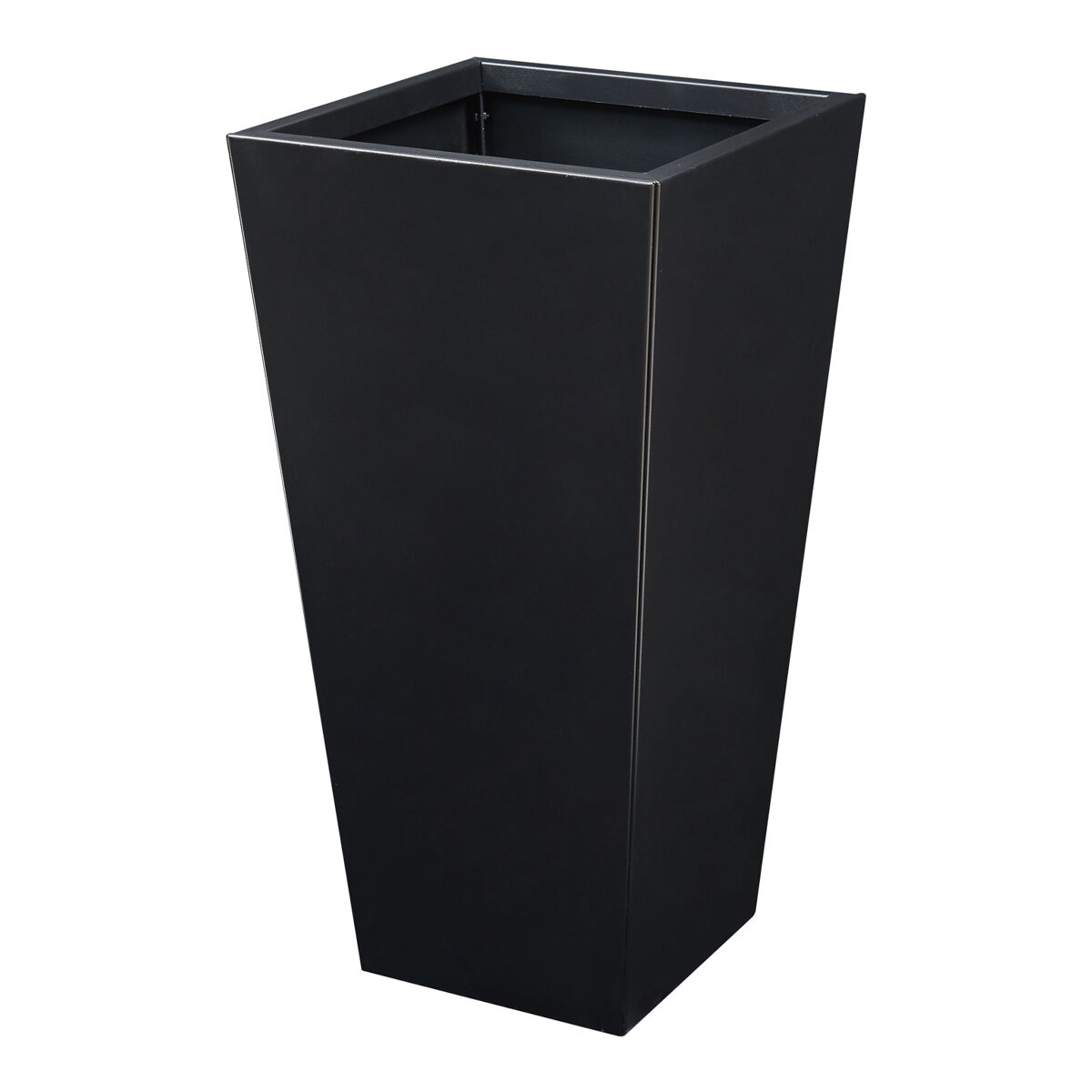 [casa.pro] vaso para plantas vaargel 76x39x39 cm aço preto