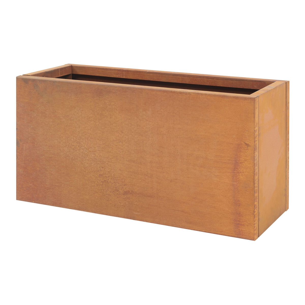 [casa.pro] vaso vaargel 40x80x30 cm acier ferrugem nobre